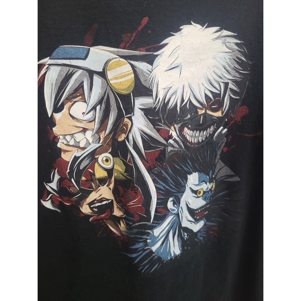 Black Death Note Ryuk Graphic T Shirt Black Men's Size XL Tee - Picture 5 of 6